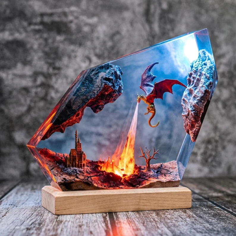 Dragon Resin Lamps
