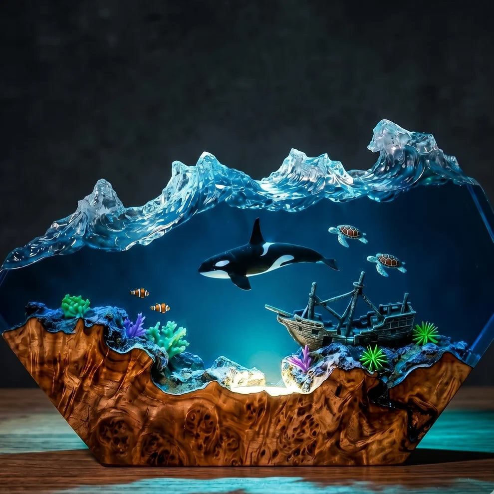 Ocean Resin Lamps
